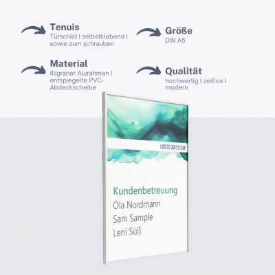 tuerschild tenuis din a5 hoch und querformat